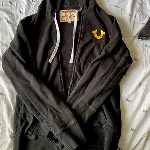 Large True Religion Black/Gold Jacket